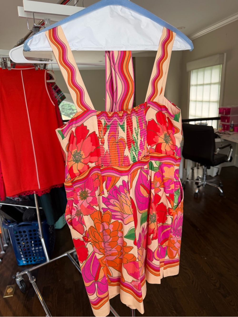 Farm Rio Romper in Pink & Orange - Picture 3 of 3